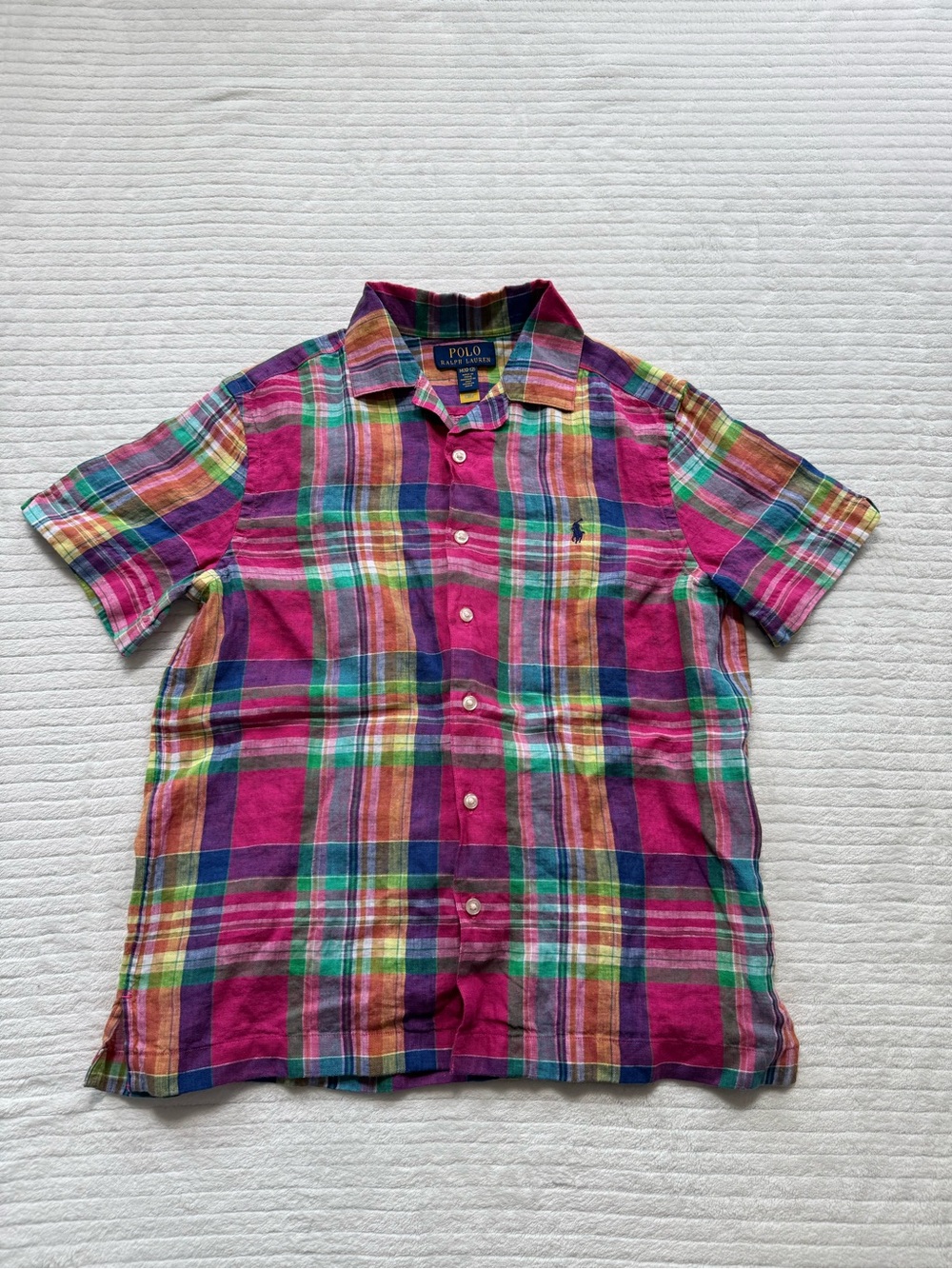 Polo by Ralph Lauren Pink Multicolor Plaid Kids Skirt 100% Line